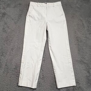 J Crew Kallie Pant Women's 4 28x25 Crop Chino Stretch Preppy Casual
